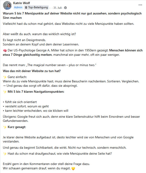 Jahresrückblick 2025: Post über die magische Nummer 7